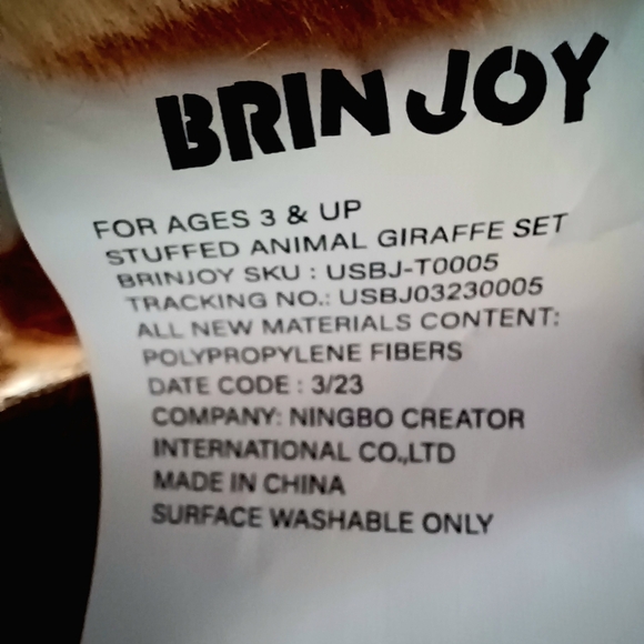 Adorable 46 in Giraffe Plushie - Picture 5 of 7